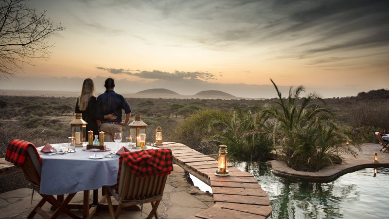 ol Donyo Lodge is located on over 111,000 hectares of private land in the heart of the Chyulu Hills, between Kenya’s Tsavo and Amboseli National Parks. The property, honed from the ancient lava rock spewed out of Kilimanjaro 360,000 years ago, creates a timelessness that touches everyone visiting us. Safari experiences include horseback safaris, mountain bike safaris, guided walking safaris and open vehicle game drives.